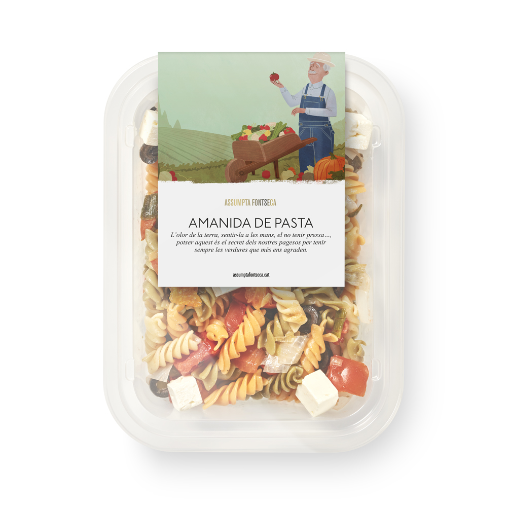 Amanida de pasta per a una persona