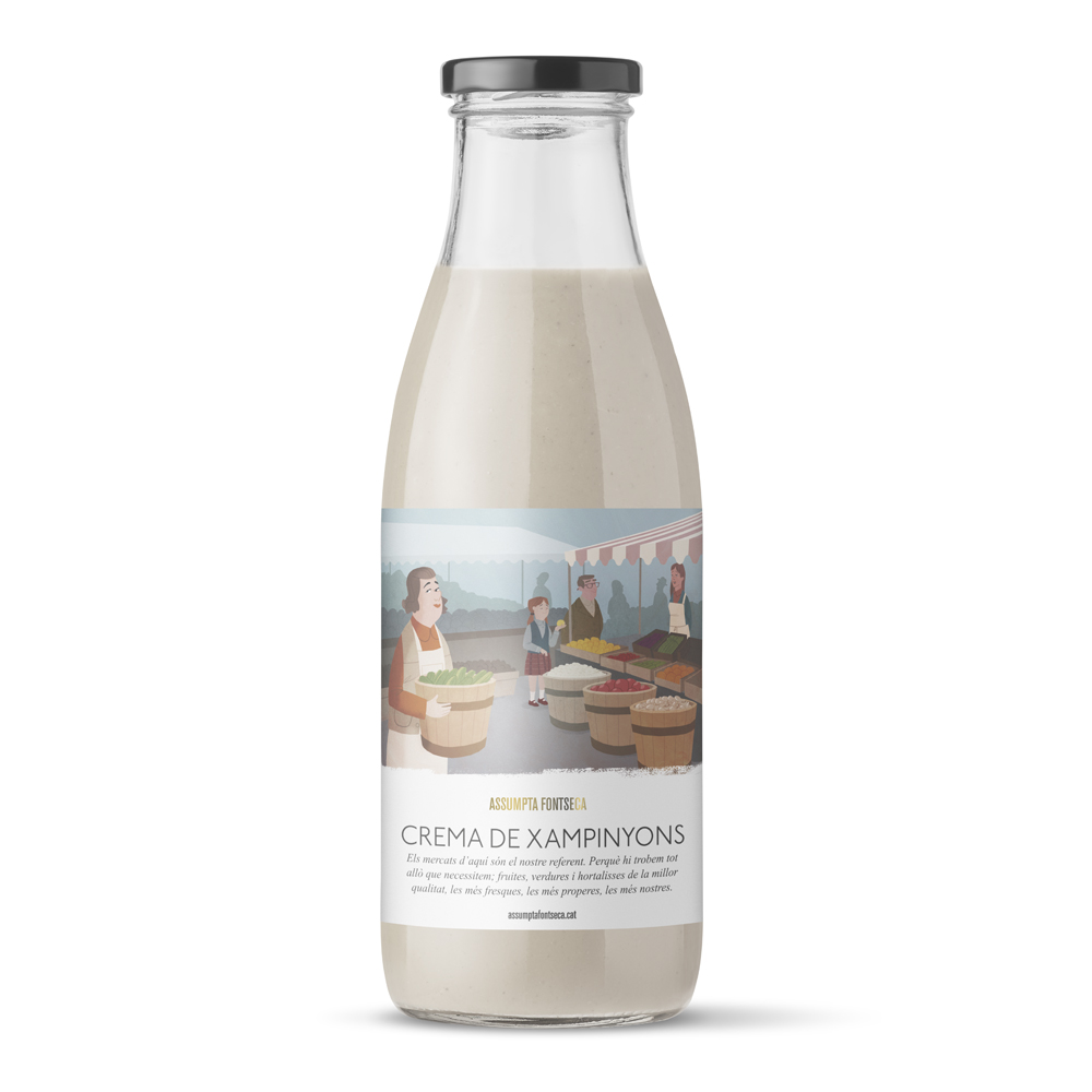 Ampolla de crema de xampinyons
